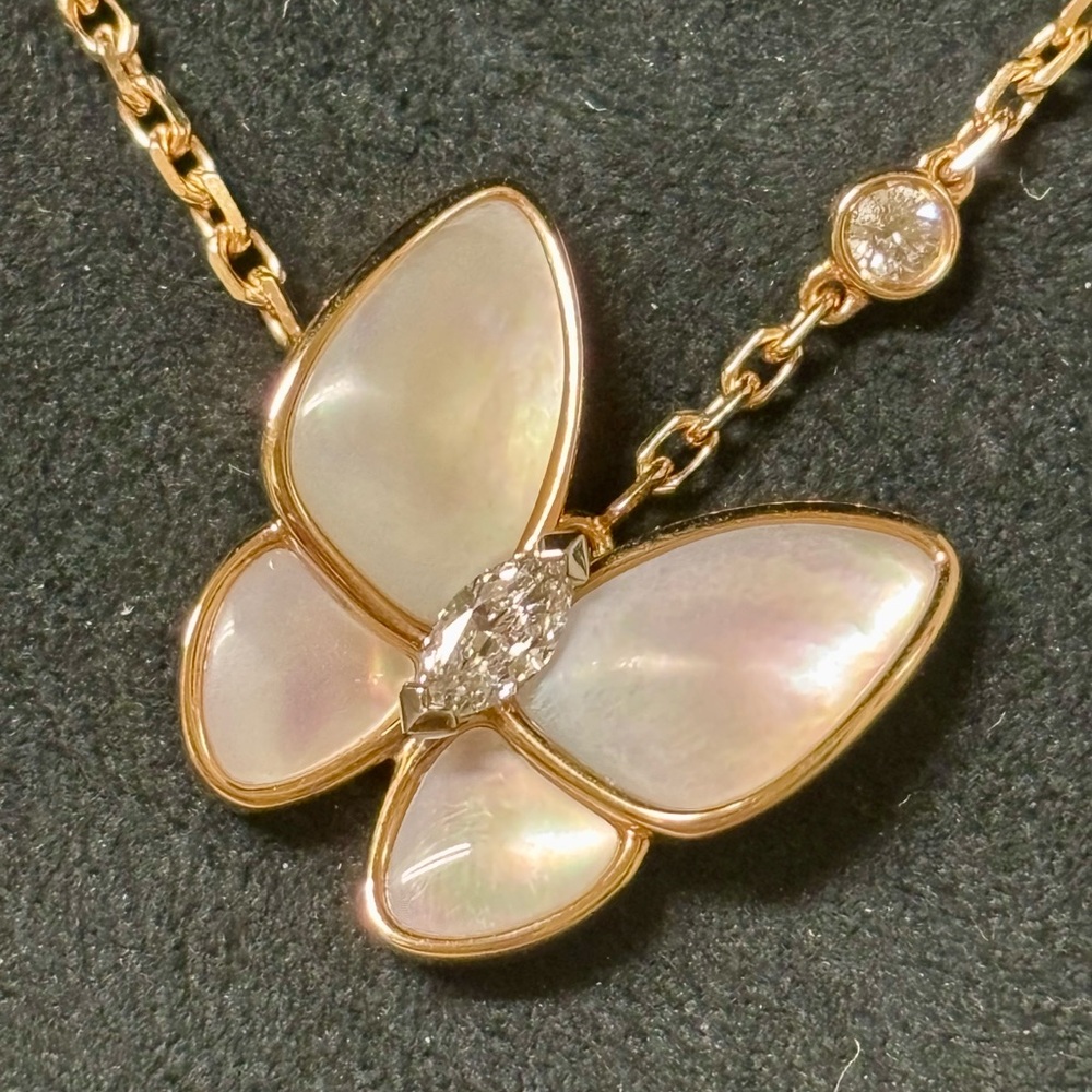 Van Cleef and Arpels Two Butterfly Pendant (NWT)
